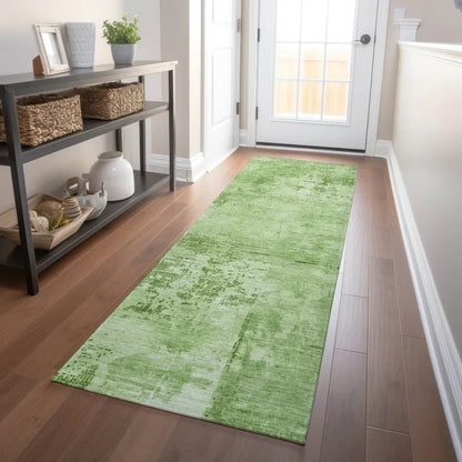 Cassiva Green Washable Indoor-Outdoor Rug-Outdoor Rugs-LOOMLAN Rugs-LOOMLAN