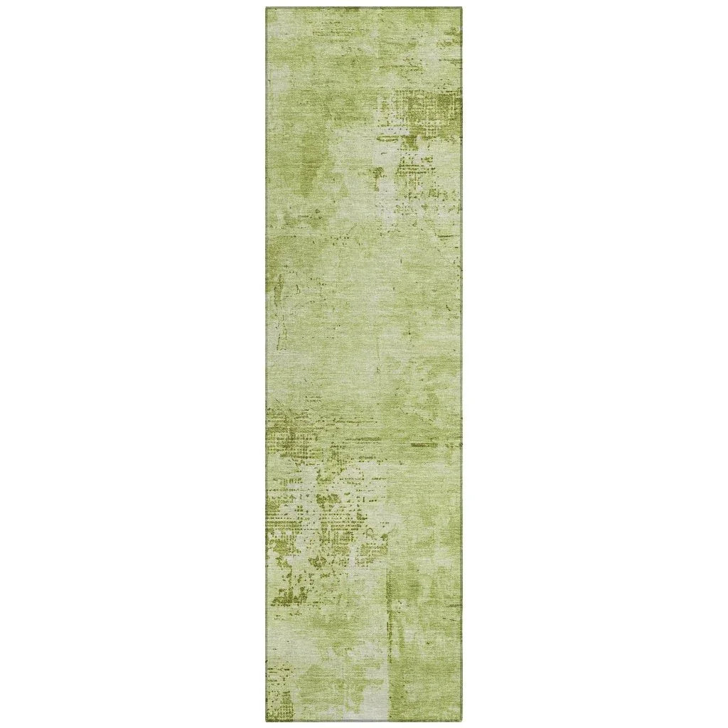 Cassiva Lime Washable Indoor-Outdoor Rug-Outdoor Rugs-LOOMLAN Rugs-2'3" x 7'6"-LOOMLAN