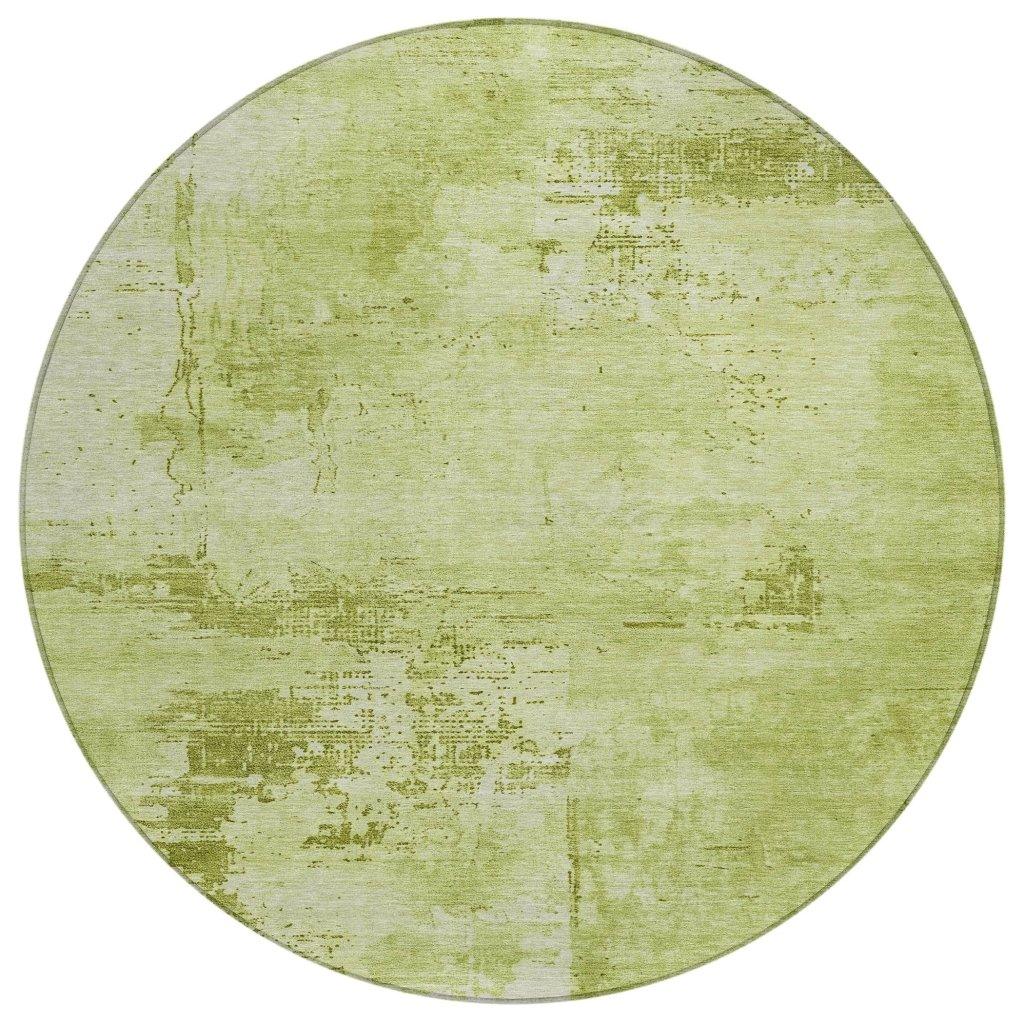 Cassiva Lime Washable Indoor-Outdoor Rug-Outdoor Rugs-LOOMLAN Rugs-8' x 8'-LOOMLAN