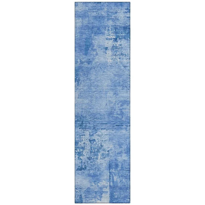 Cassiva Navy Washable Indoor-Outdoor Rug-Outdoor Rugs-LOOMLAN Rugs-2'3" x 7'6"-LOOMLAN