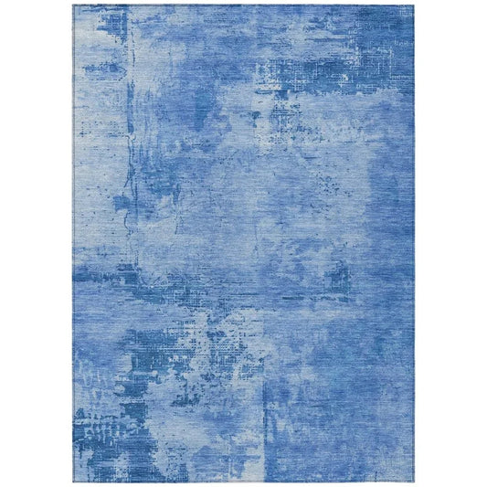 Cassiva Navy Washable Indoor-Outdoor Rug-Outdoor Rugs-LOOMLAN Rugs-2'6" x 3'10"-LOOMLAN