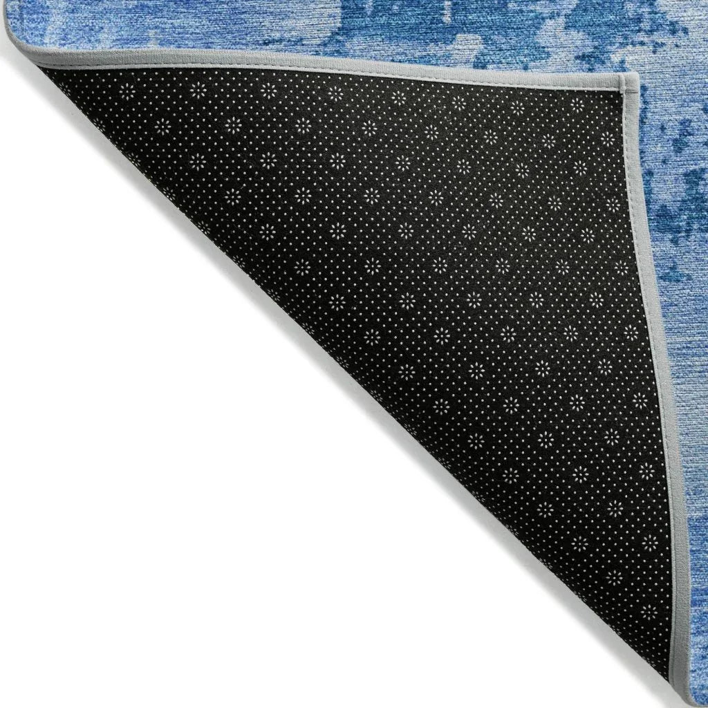 Cassiva Navy Washable Indoor-Outdoor Rug-Outdoor Rugs-LOOMLAN Rugs-LOOMLAN