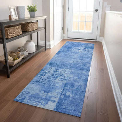 Cassiva Navy Washable Indoor-Outdoor Rug-Outdoor Rugs-LOOMLAN Rugs-LOOMLAN