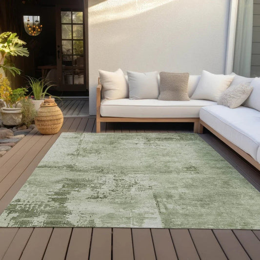 Cassiva Olive Washable Indoor-Outdoor Rug-Outdoor Rugs-LOOMLAN Rugs-LOOMLAN