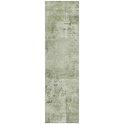Cassiva Olive Washable Indoor-Outdoor Rug-Outdoor Rugs-LOOMLAN Rugs-2'3" x 7'6"-LOOMLAN