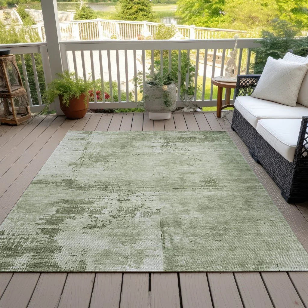 Cassiva Olive Washable Indoor-Outdoor Rug-Outdoor Rugs-LOOMLAN Rugs-LOOMLAN