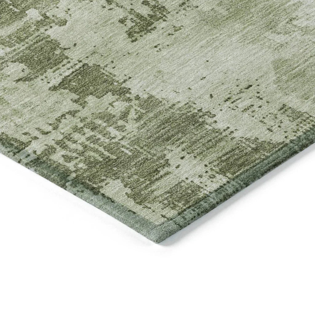 Cassiva Olive Washable Indoor-Outdoor Rug-Outdoor Rugs-LOOMLAN Rugs-LOOMLAN