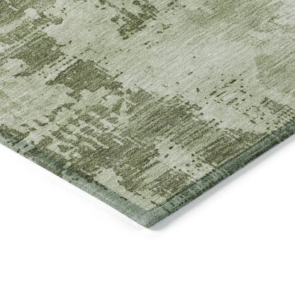Cassiva Olive Washable Indoor-Outdoor Rug-Outdoor Rugs-LOOMLAN Rugs-LOOMLAN