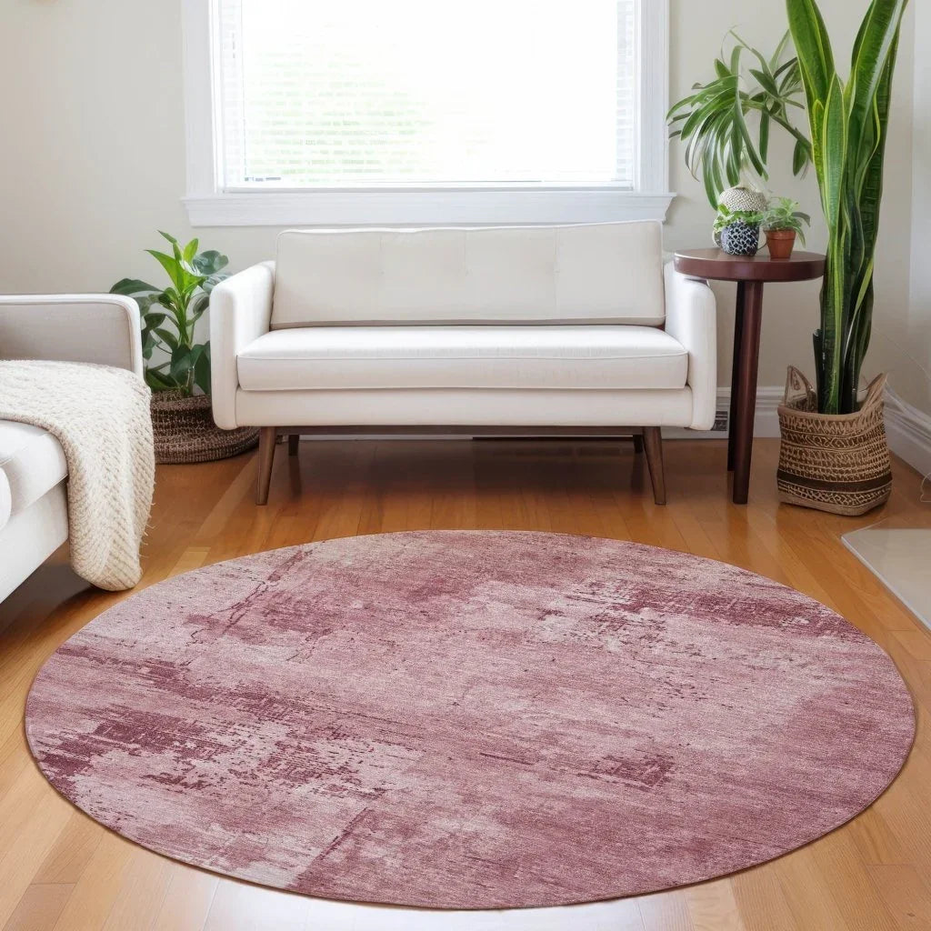 Cassiva Pink Washable Indoor-Outdoor Rug-Outdoor Rugs-LOOMLAN Rugs-LOOMLAN
