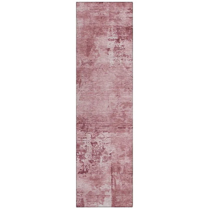 Cassiva Pink Washable Indoor-Outdoor Rug-Outdoor Rugs-LOOMLAN Rugs-2'3" x 7'6"-LOOMLAN