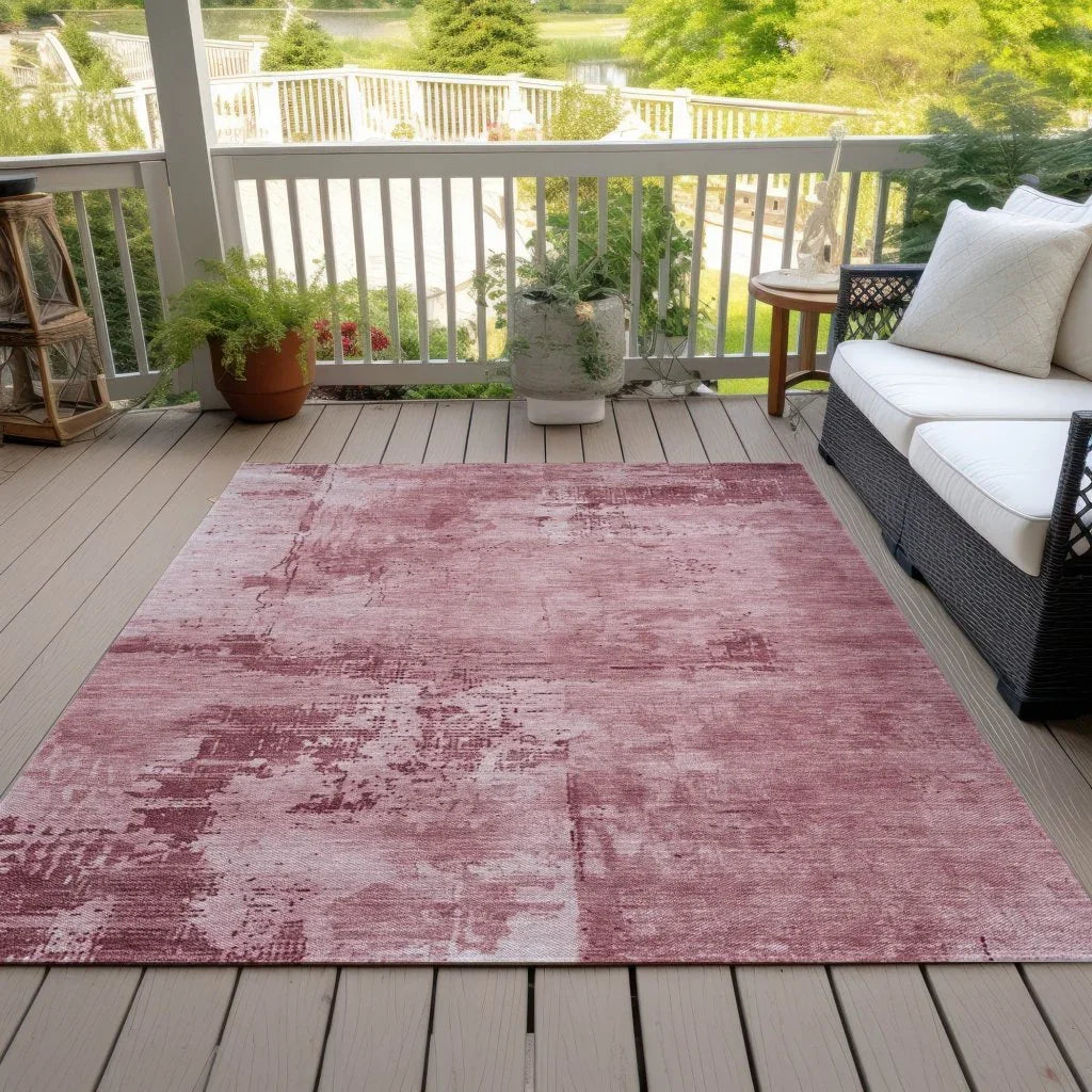 Cassiva Pink Washable Indoor-Outdoor Rug-Outdoor Rugs-LOOMLAN Rugs-LOOMLAN