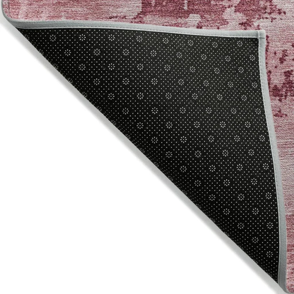 Cassiva Pink Washable Indoor-Outdoor Rug-Outdoor Rugs-LOOMLAN Rugs-LOOMLAN