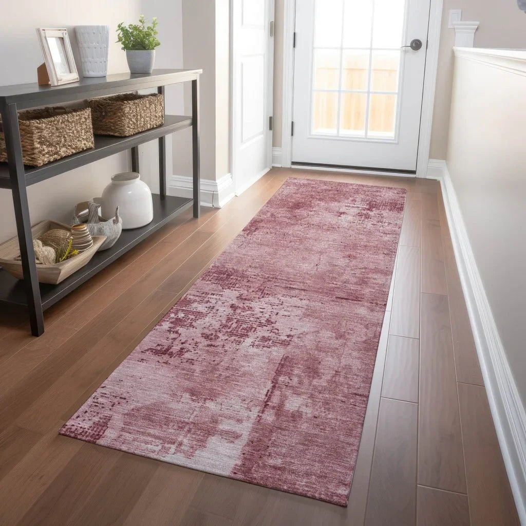 Cassiva Pink Washable Indoor-Outdoor Rug-Outdoor Rugs-LOOMLAN Rugs-LOOMLAN