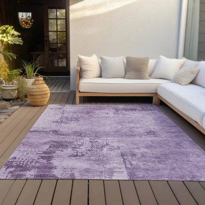 Cassiva Purple Washable Indoor-Outdoor Rug-Outdoor Rugs-LOOMLAN Rugs-LOOMLAN
