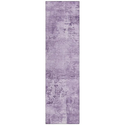 Cassiva Purple Washable Indoor-Outdoor Rug-Outdoor Rugs-LOOMLAN Rugs-2'3" x 7'6"-LOOMLAN