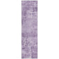 Cassiva Purple Washable Indoor-Outdoor Rug-Outdoor Rugs-LOOMLAN Rugs-2'3" x 7'6"-LOOMLAN