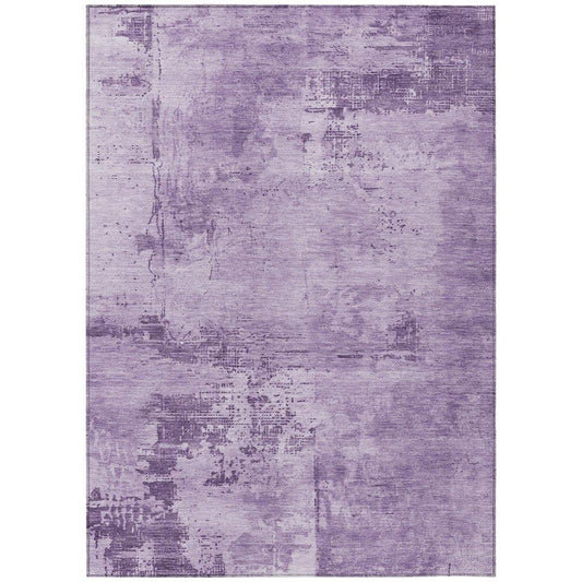 Cassiva Purple Washable Indoor-Outdoor Rug-Outdoor Rugs-LOOMLAN Rugs-2'6" x 3'10"-LOOMLAN