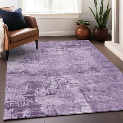 Cassiva Purple Washable Indoor-Outdoor Rug-Outdoor Rugs-LOOMLAN Rugs-LOOMLAN