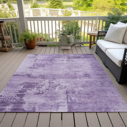 Cassiva Purple Washable Indoor-Outdoor Rug-Outdoor Rugs-LOOMLAN Rugs-LOOMLAN