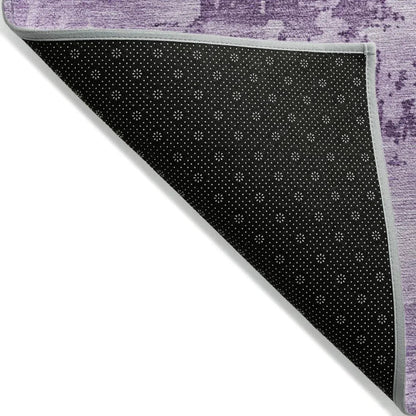 Cassiva Purple Washable Indoor-Outdoor Rug-Outdoor Rugs-LOOMLAN Rugs-LOOMLAN