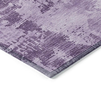 Cassiva Purple Washable Indoor-Outdoor Rug-Outdoor Rugs-LOOMLAN Rugs-LOOMLAN