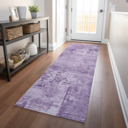 Cassiva Purple Washable Indoor-Outdoor Rug-Outdoor Rugs-LOOMLAN Rugs-LOOMLAN