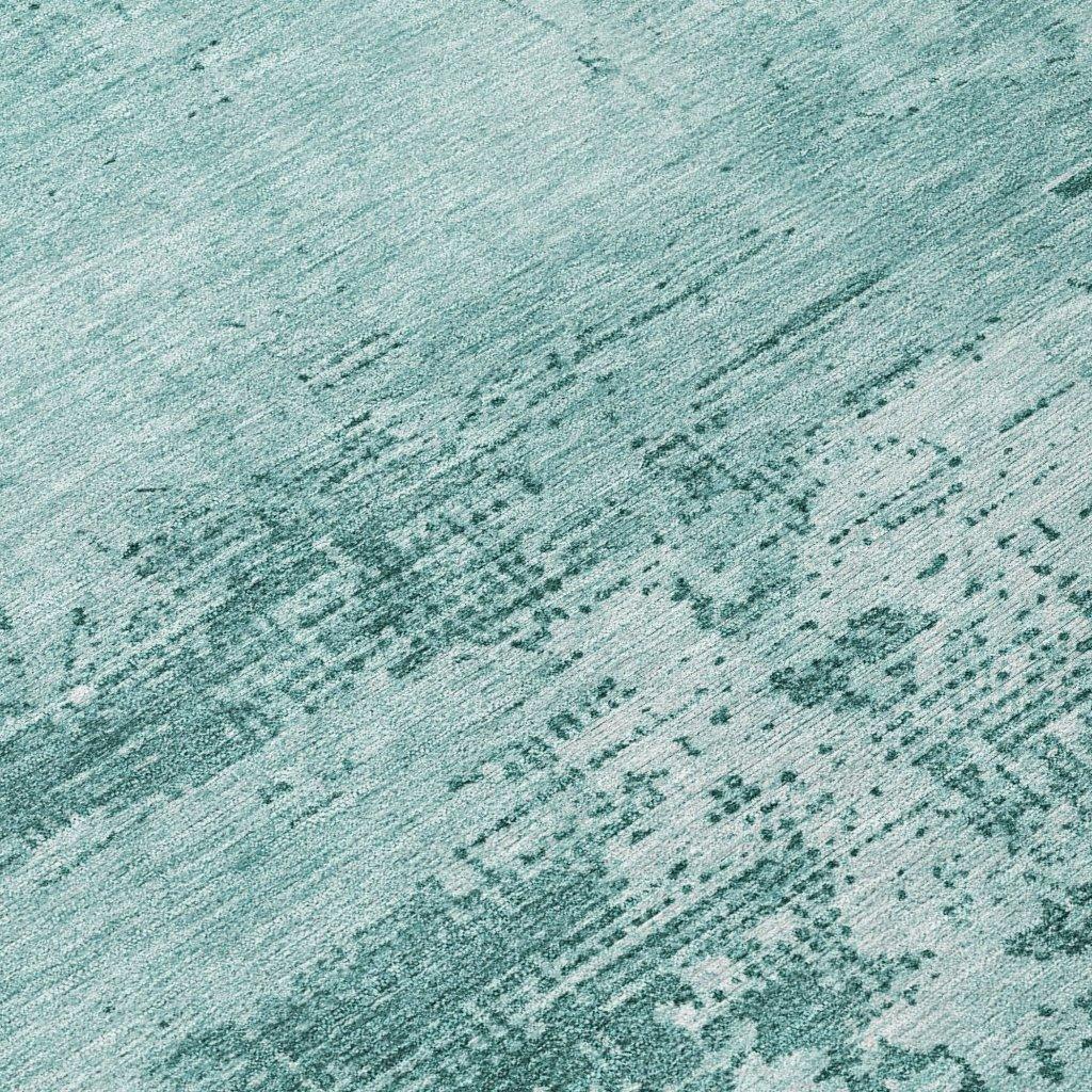 Cassiva Teal Washable Indoor-Outdoor Rug-Outdoor Rugs-LOOMLAN Rugs-LOOMLAN