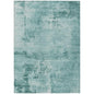 Cassiva Teal Washable Indoor-Outdoor Rug-Outdoor Rugs-LOOMLAN Rugs-2'6" x 3'10"-LOOMLAN