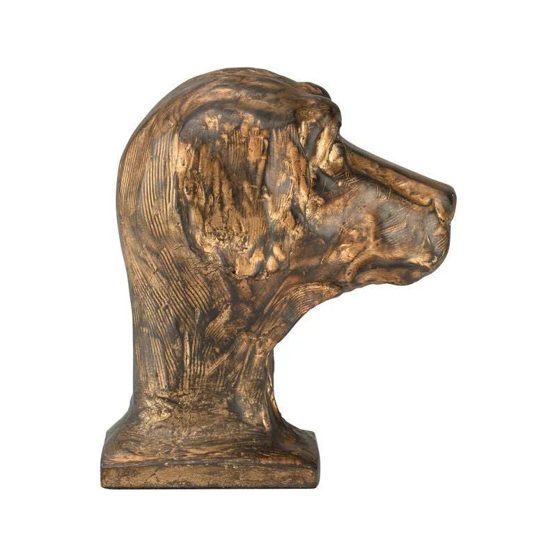 Cast Composite Crafted Dog Accent Sculpture - LOOMLAN - Chelsea House - Statues & Sculptures