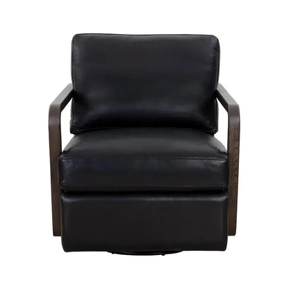 Castell Leather Swivel Lounge Chair - LOOMLAN - SUNPAN - Club Chairs