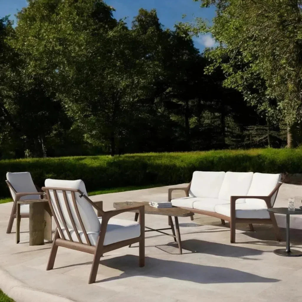 Castelle Berkeley Crescent Curved Outdoor Couch Deep - LOOMLAN - Castelle - Outdoor Sofas & Loveseats