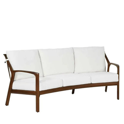 Castelle Berkeley Crescent Curved Outdoor Couch Deep - LOOMLAN - Castelle - Outdoor Sofas & Loveseats