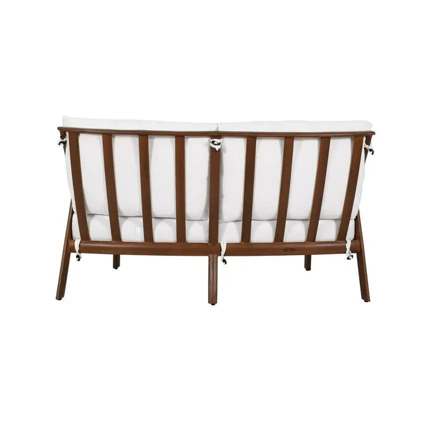 Castelle Berkeley Crescent Curved Outdoor Loveseat Deep - LOOMLAN - Castelle - Outdoor Sofas & Loveseats