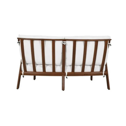 Castelle Berkeley Crescent Curved Outdoor Loveseat Deep - LOOMLAN - Castelle - Outdoor Sofas & Loveseats