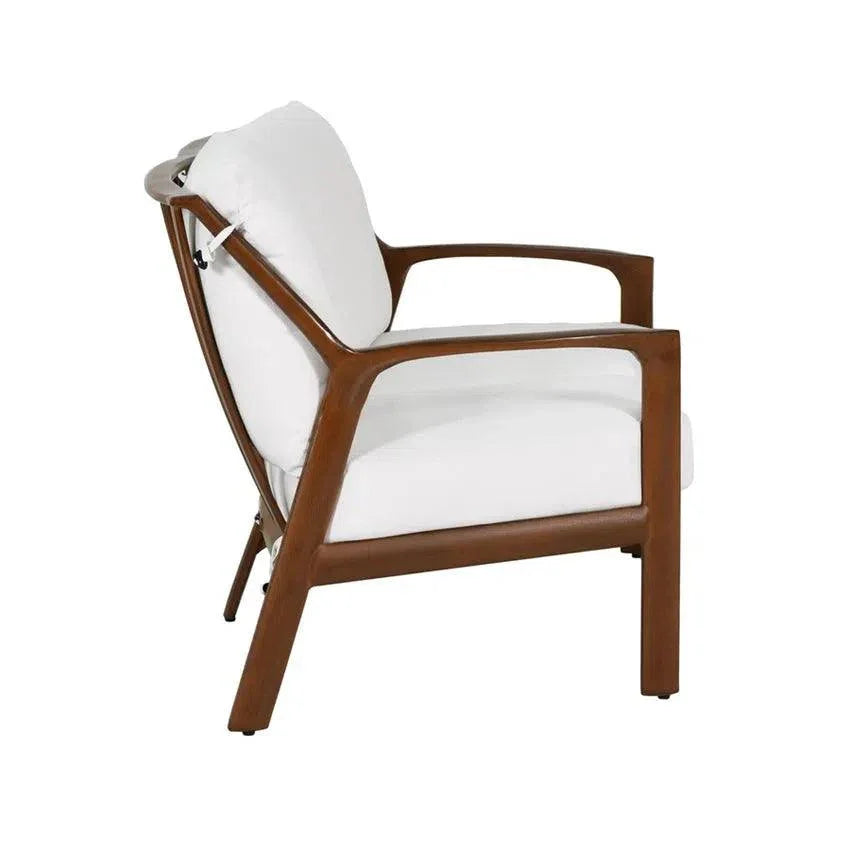 Castelle Berkeley Crescent Curved Outdoor Loveseat Deep - LOOMLAN - Castelle - Outdoor Sofas & Loveseats