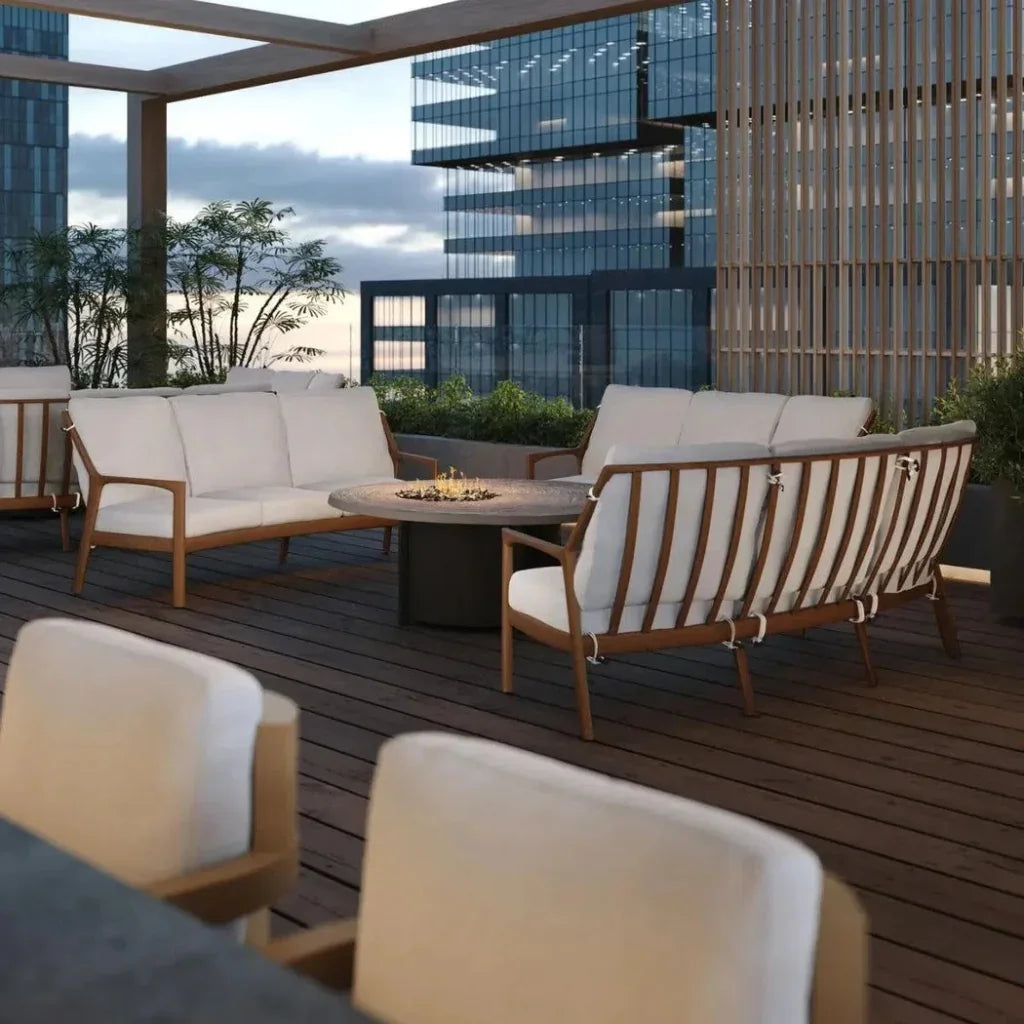 Castelle Berkeley Outdoor 3 - Seater Sofa Deep Cushions - LOOMLAN - Castelle - Outdoor Sofas & Loveseats