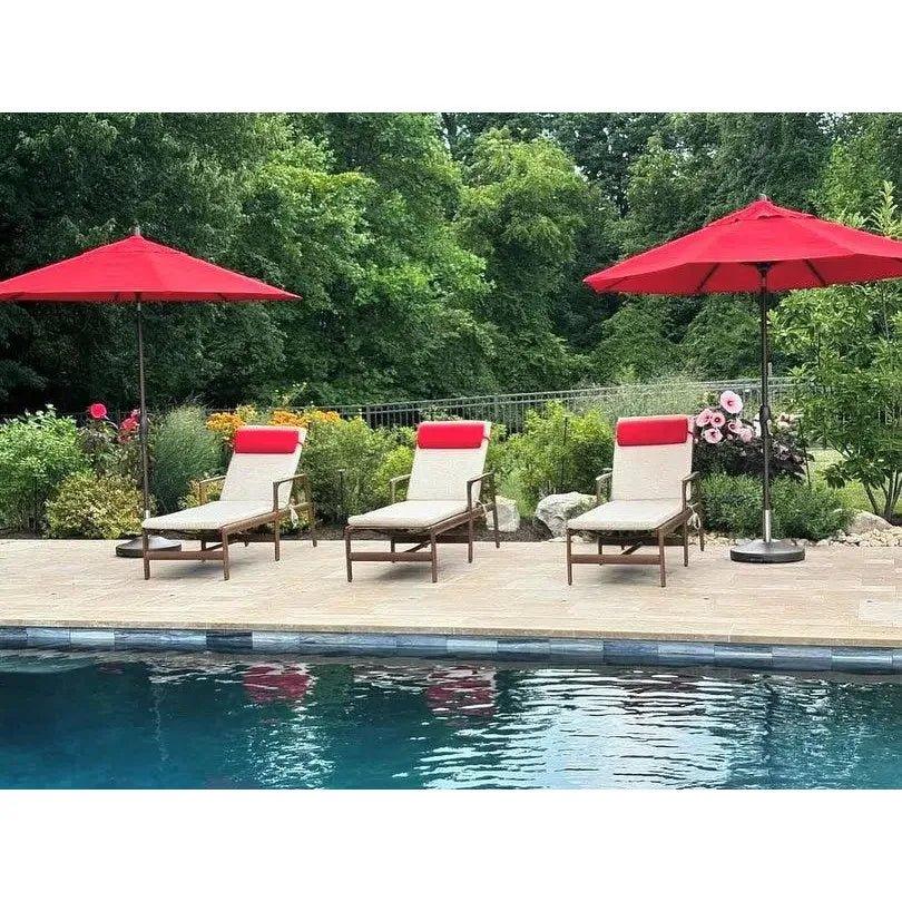 Castelle Berkeley Sling Chaise Sunlounger-Outdoor Cabanas & Loungers-Castelle-LOOMLAN
