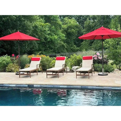 Castelle Berkeley Sling Chaise Sunlounger-Outdoor Cabanas & Loungers-Castelle-LOOMLAN