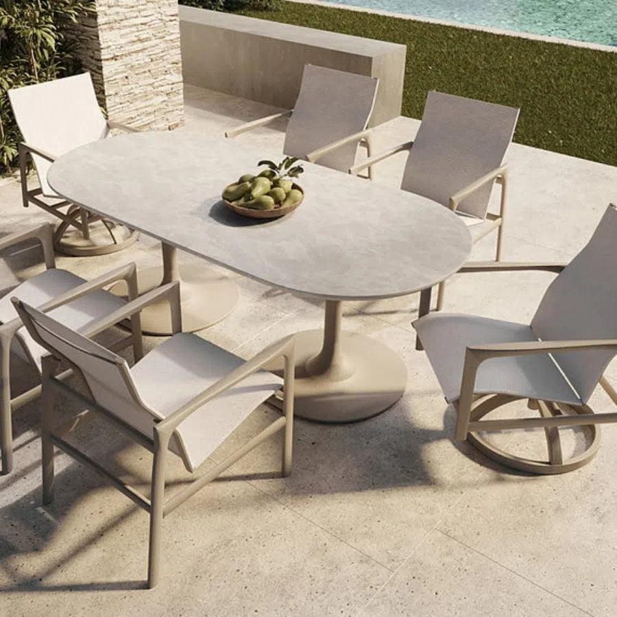 Castelle Berkeley Sling Dining Chair-Outdoor Dining Chairs-Castelle-LOOMLAN