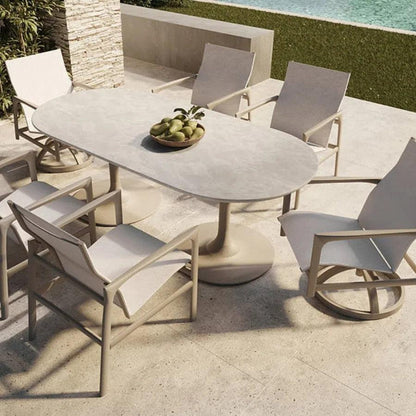 Castelle Berkeley Sling Dining Chair-Outdoor Dining Chairs-Castelle-LOOMLAN