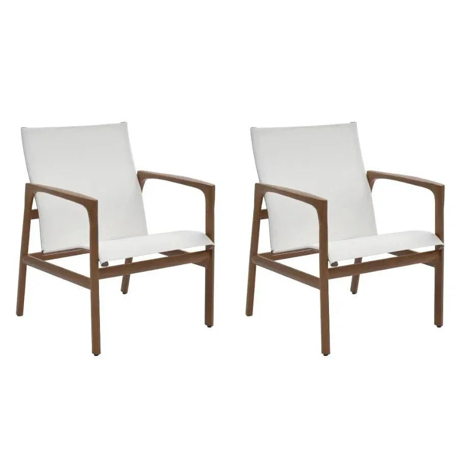 Castelle Berkeley Sling Dining Chair-Outdoor Dining Chairs-Castelle-LOOMLAN