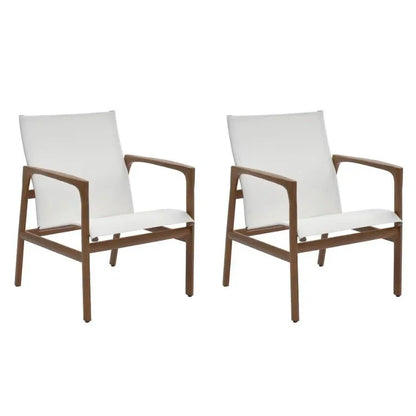 Castelle Berkeley Sling Dining Chair-Outdoor Dining Chairs-Castelle-LOOMLAN