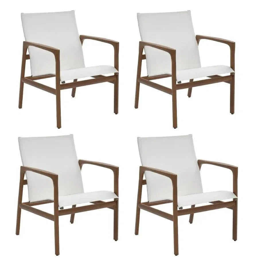 Castelle Berkeley Sling Dining Chair-Outdoor Dining Chairs-Castelle-LOOMLAN