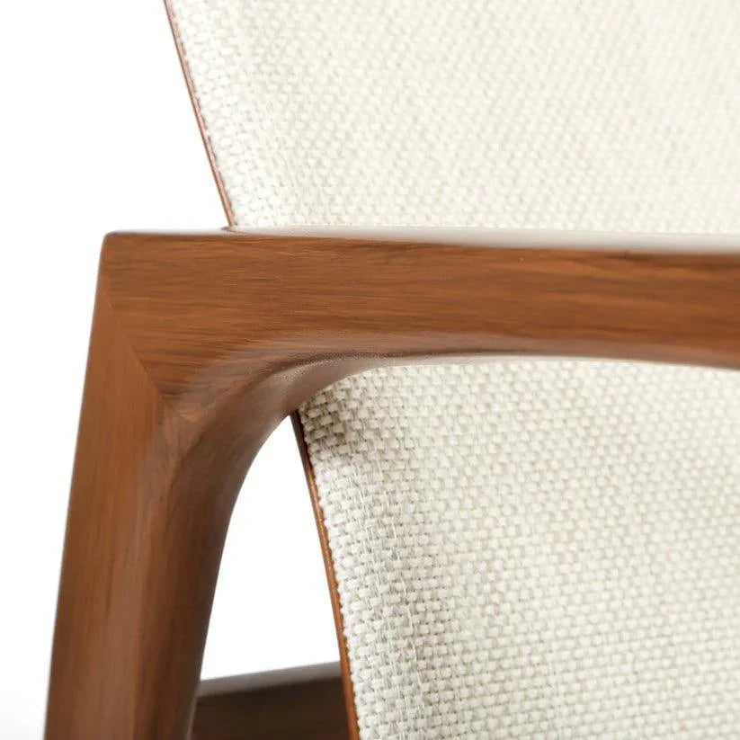 Castelle Berkeley Sling Swivel Rocker Dining Chair-Outdoor Dining Chairs-Castelle-LOOMLAN
