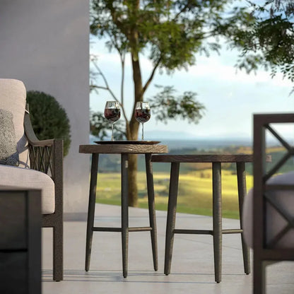 Castelle Natures Wood Side Table - LOOMLAN - Castelle - Outdoor Side Tables