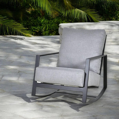 Castelle Prism Lounge Rocking Chair Made USA-Outdoor Lounge Chairs-Castelle-LOOMLAN