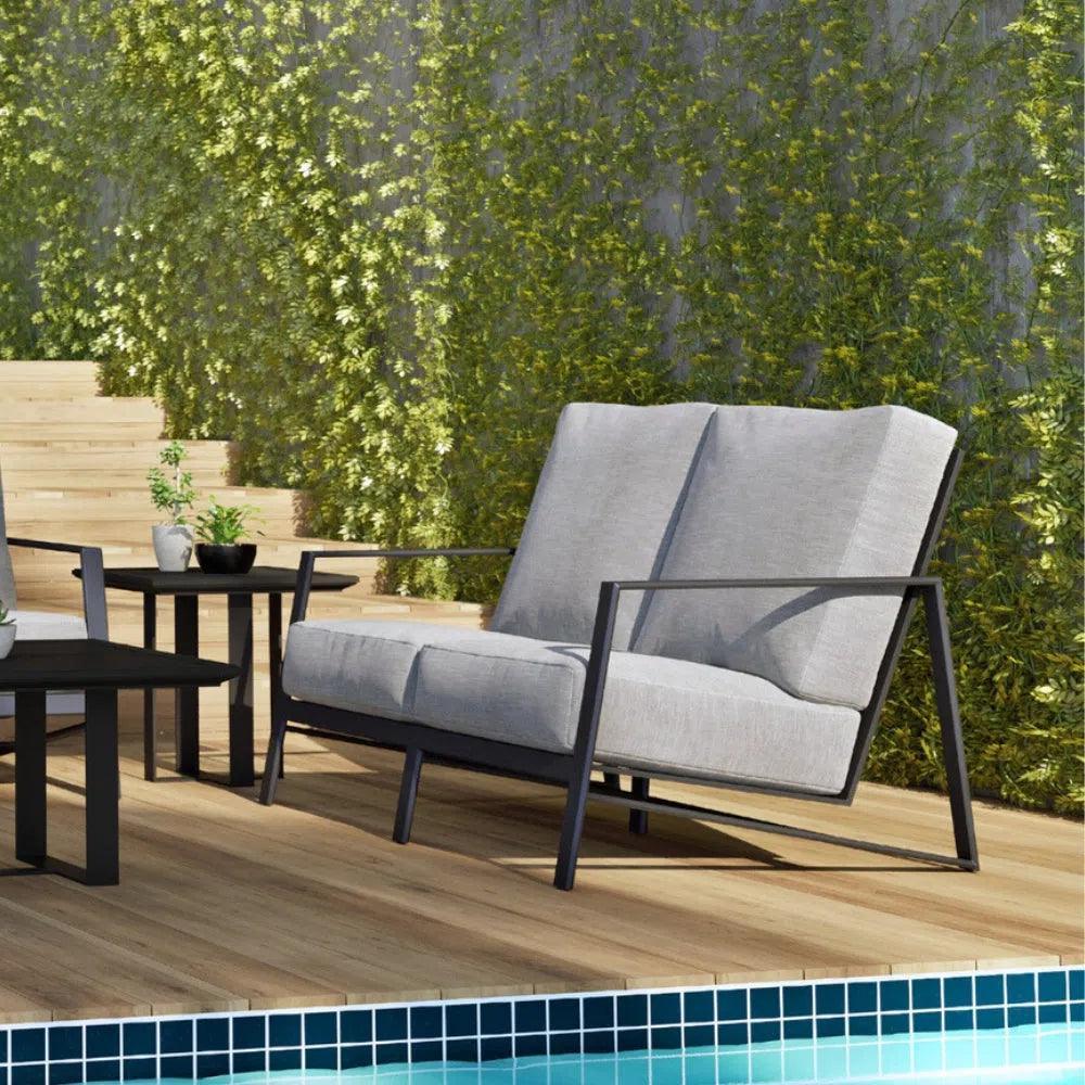 Castelle Prism Loveseat Deep Made in USA - LOOMLAN - Castelle - Outdoor Sofas & Loveseats