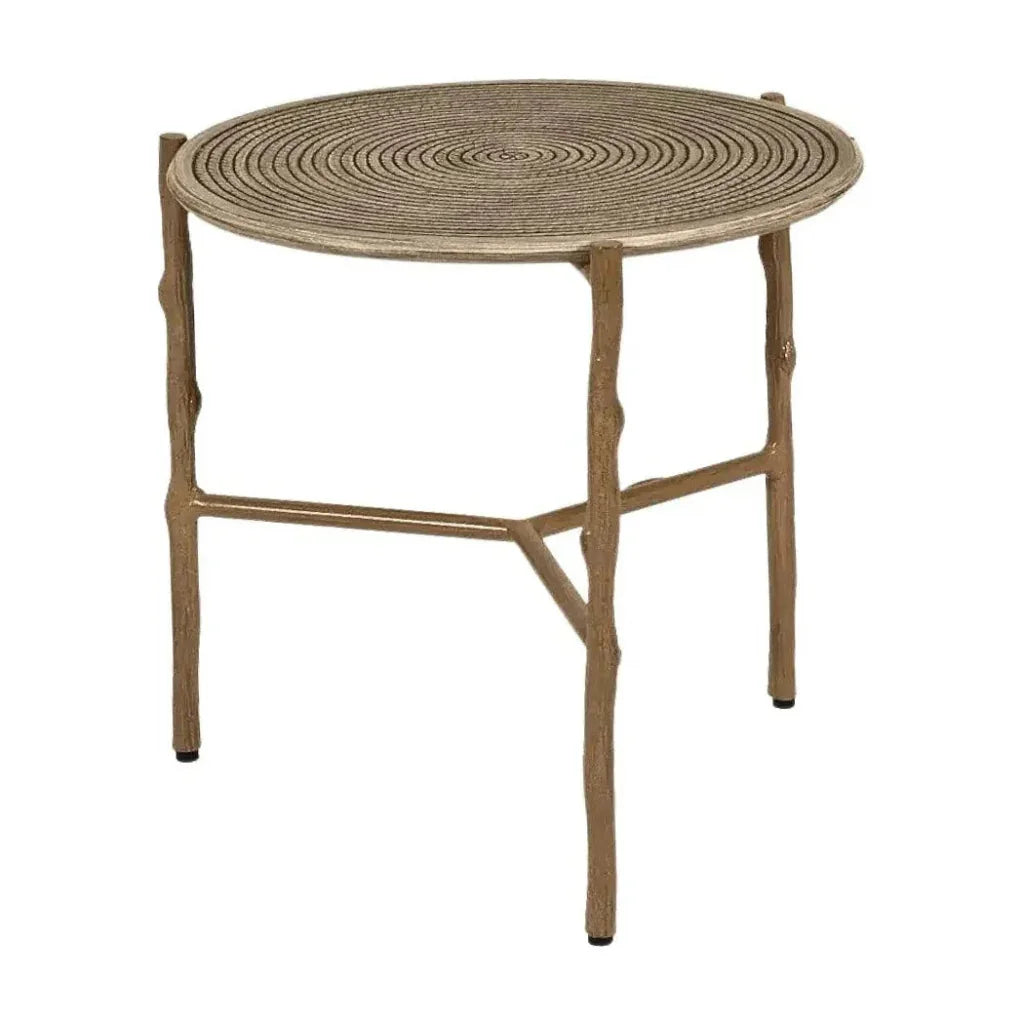 Castelle Twig Legs Aluminum Side Table - LOOMLAN - Castelle - Outdoor Side Tables