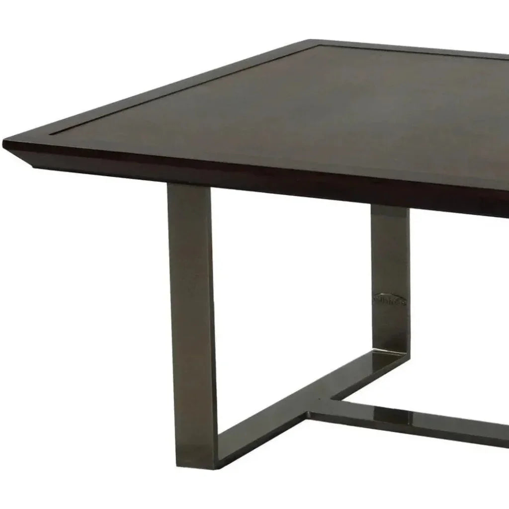 Castelle a Cast Aluminum Rectangular Coffee Table-Outdoor Coffee Tables-Castelle-LOOMLAN
