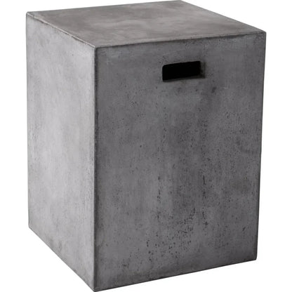 Castor Concrete Outdoor Square End Table - LOOMLAN - SUNPAN - Outdoor Side Tables